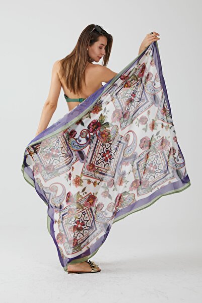 AYSHOME Φόρεμα παραλίας Pareo με μοτίβο πλακιδίων Ays Home