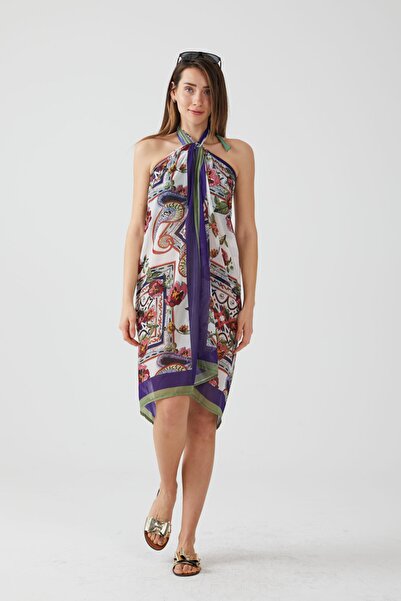 AYSHOME Φόρεμα παραλίας Pareo με μοτίβο πλακιδίων Ays Home