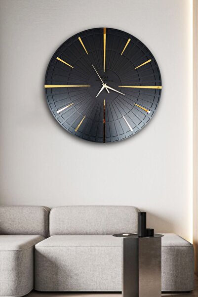 aSSe Tasarım Dekoratif Duvar Saati 50x50cm Sessiz Mekanizma