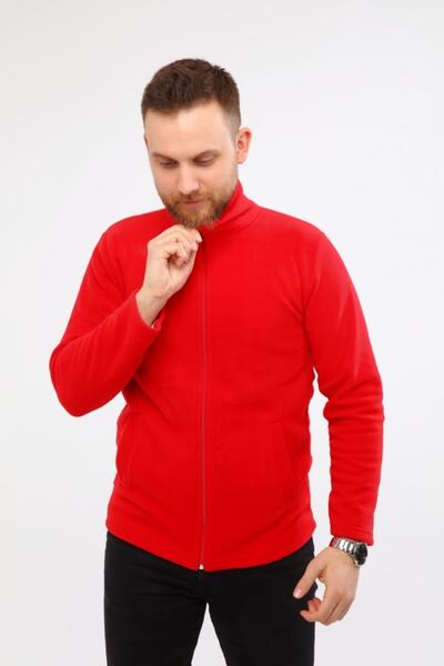 Çamdalı İş Elbiseleri Робочий поляр - Червоний полярний куртка стандартного крою Робочий одяг