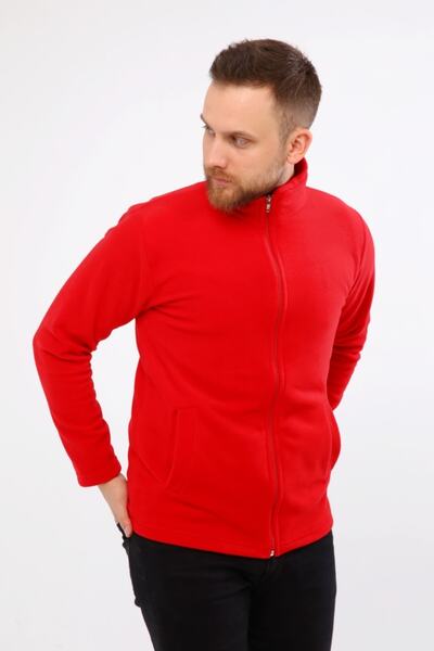 Çamdalı İş Elbiseleri Робочий поляр - Червоний полярний куртка стандартного крою Робочий одяг