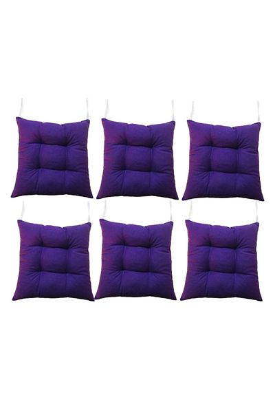 REMEGE 6 Pieces 40x40 cm Stool Cushion Pouf Cushion