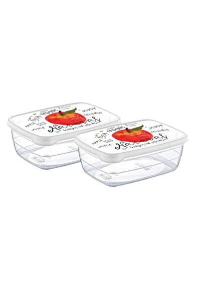 HOBBY LİFE حاوية تخزين ديكو تريند مكونة من 3 قطع سعة 1.2 لتر مكونة من 3 قطع