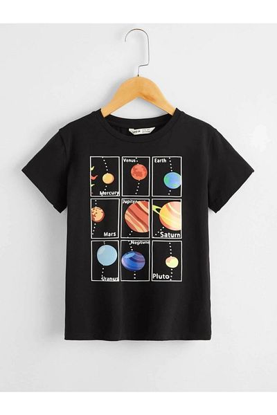 LePold Детска тениска с щампа Black Planet