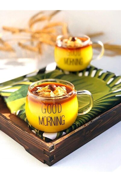 KÜÇÜK EW 2 Costa Morning 400 Ml Set of 2 Glass Mugs