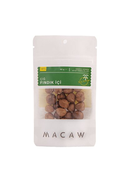 MACAW ATIŞTIRMALIK Macaw Naturel Çiğ Fındık 40 Gr
