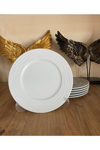 ZAGİ 6'lı Porselen Tatlı Tabağı 17 Cm
