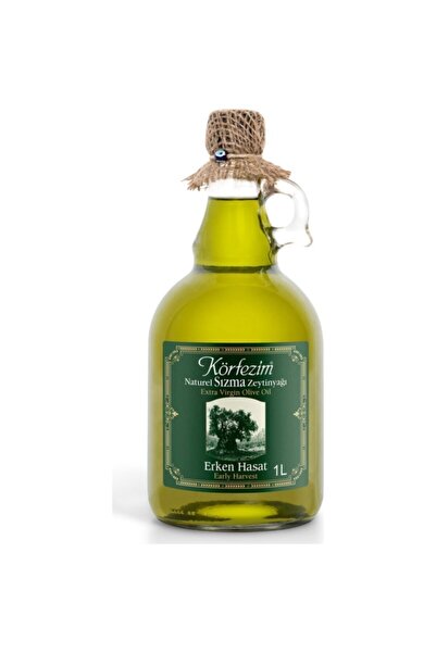 Körfezim Cam Şişe Erken Hasat Naturel Sızma Zeytinyağı 1 lt