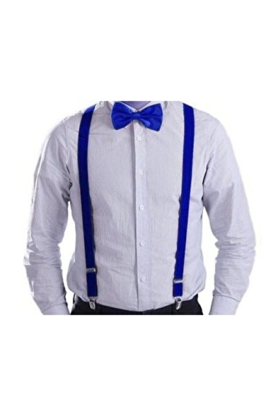 nacar çarşı Момчешки панталони с тиранти - комплект с папийонка Покажи аксесоар