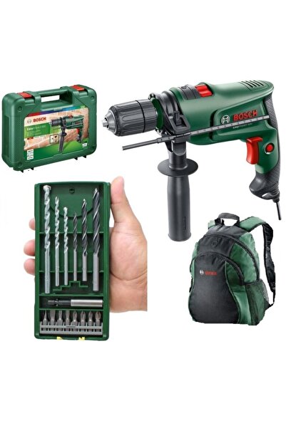 Bosch Easyımpact 600 Darbeli Matkap + 15 Parça Matkap Ucu Vidalama Ucu (sırt ...