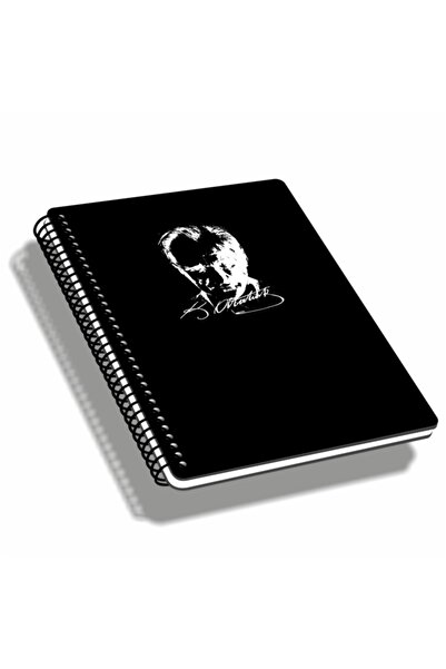 HEDMAR Atatürk Silüet Baskılı Ahşap Defter