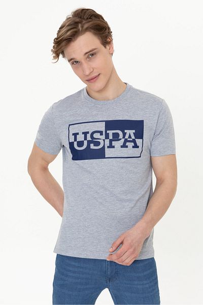 U.S. Polo Assn. Γκρι ανδρικό μπλουζάκι