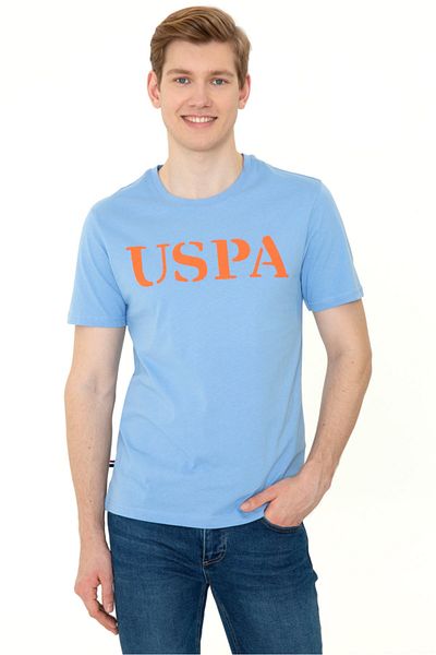 U.S. Polo Assn. Μπλε ανδρικό μπλουζάκι