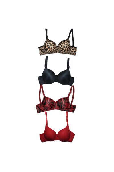 Missmia Women's Non-Padded Underwire 4-Piece Bra