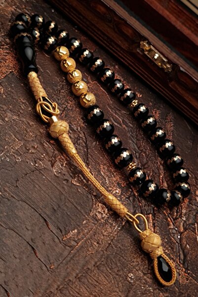 OTTOTESBİH Erkek Hediyelik Gümüş Harfli Oltu Tesbih, Isimli Tespih