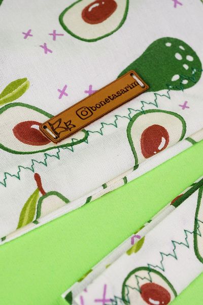 Best Bone Avocado Patterned Surgical Bonnet