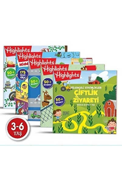 köksal kitabevi Highlights Sticker Eğlenceli Etkinliklerle Hikayeli Bulmaca 5...