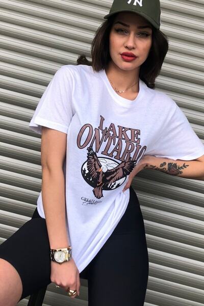 Machetta Ženska liga jezera Ontario Oversize kroj T-shirt