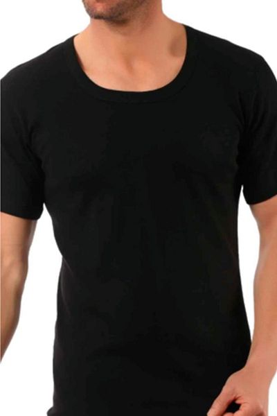 Mevsim 6 Pieces Men's Colorful Combed Cotton Crew Neck Undershirt Athlete 34306