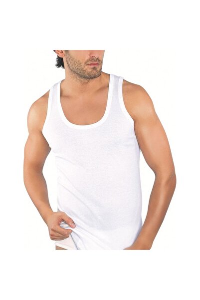 TEKKAPLAN Pack of 6 Single Tiger Men's Ribbed Tank Top 1040