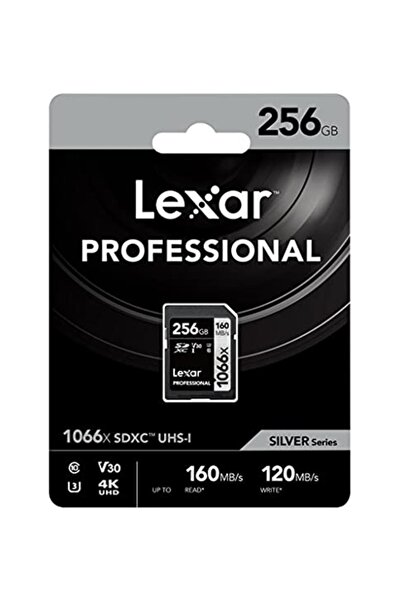 Lexar 256gb Professional 1066x Uhs-ı Sdxc Hafıza Kartı (Silver Series)