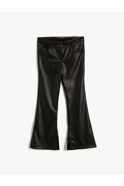 Koton Pantaloni evazați din piele artificială