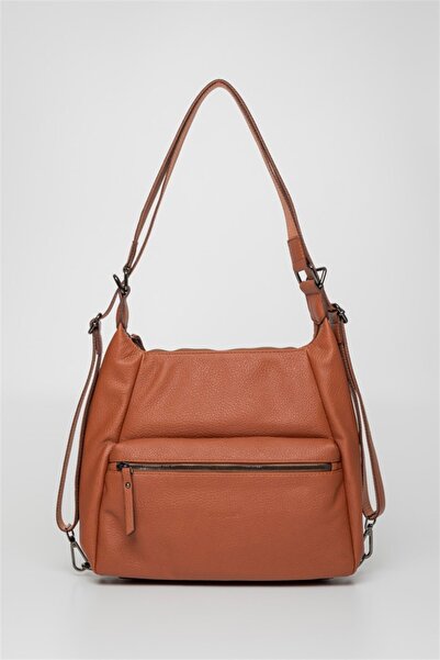 Jacquline Kadın Omuz Ve Sırt Çantası Im353-1 Taba