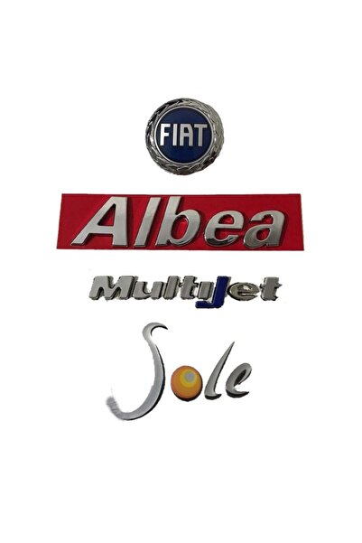Genel Markalar Fıat Albea Multijet(mavi) Uyumlu Sole Yazı Takımı Arma