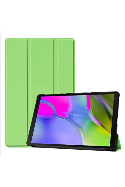 UnDePlus Samsung Galaxy Tab S5e 10.5 Inç T720 T725 Kılıf Pu Deri Smart Case Yeşil