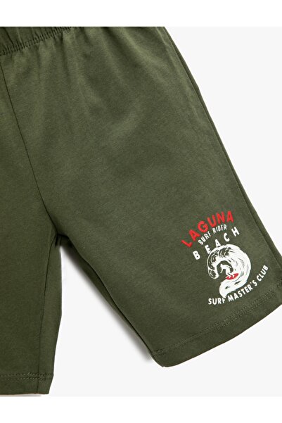 Koton Erkek Çocuk Surf Baskılı Şort Pamuklu