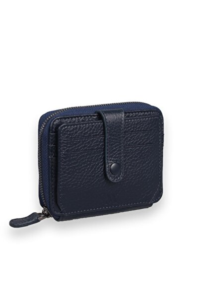 My Valice Unisex Hakiki Deri Cüzdan Ve Kartlık 1816 Lacivert