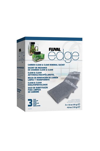 Fluval مجموعة مرشحات الكربون Lisinya Edge مكونة من 3 قطع
