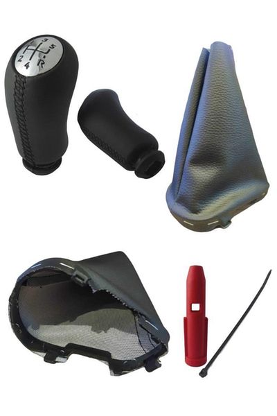 ZETOTO Symbol 2 Case Artificial Leather Gear Shift Knob and Gaiter Chrome Cover