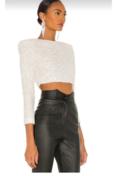 Nsb Tasarım Кроптоп з ватної тканини з блискітками