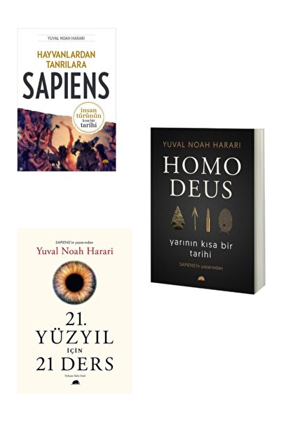 Kolektif Kitap Hayvanlardan Tanrılara Sapiens  Homo Deus  21. Yüzyıl İçin 21 Ders 3 Kitap Kutulu Set Yuval Noah H.