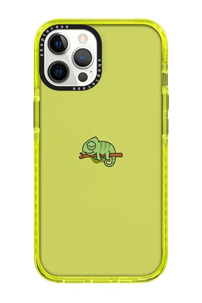 shoptocase Iphone 13 Pro Uyumlu Sarı Impact Bukelmun Tasarımlı Telefon Kılıfı