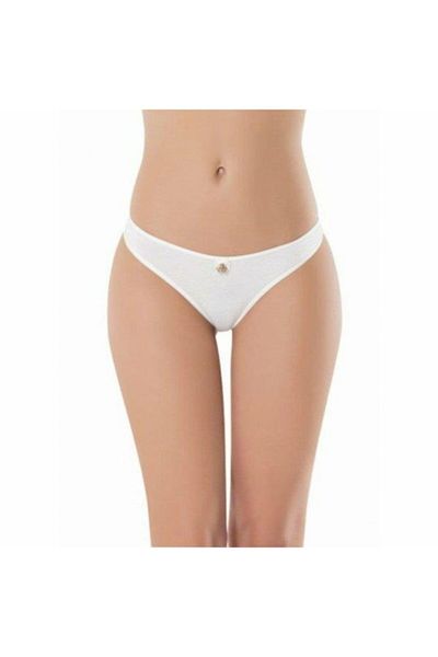 Anıt Pachet de 10 chiloți tanga pentru damă, culori mixte 3532