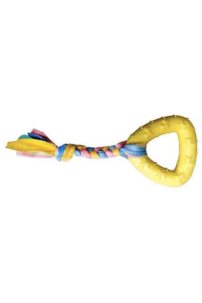 Mixpet 20 Cm Rubber Triangle Tooth String Dog Toy
