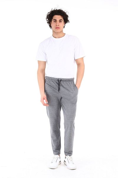 AUST GİYİM Ανδρικό φούτερ Aust Jeans Basic Style Elastic Leg Slim Fit - Σκούρο Γκρι