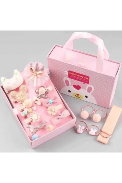 Little Set de catarame pentru copii Care Somon Color, cutie cu 18 piese