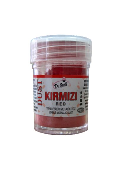 PASTRY PLANET Yenilebilir Kırmızı Metalik Toz Yaldız Boya 4 Gr