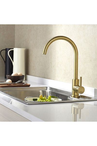 OEM New Model Matte Gold Design Kitchen Sink Faucet