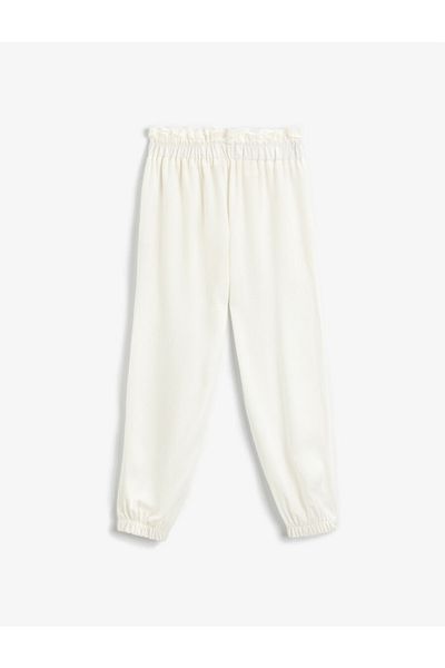 Koton Wide Leg Jogger Trousers with Waist Lace