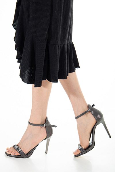 LİLLA Women's High Spike Heel Evening Dress Platform Shoes