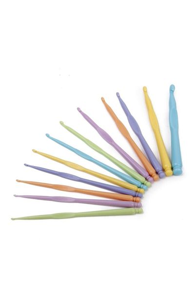Yabalı Plastic Knitting Crochet Set - Size 6-7-8-9-10-12 - 6 Pieces