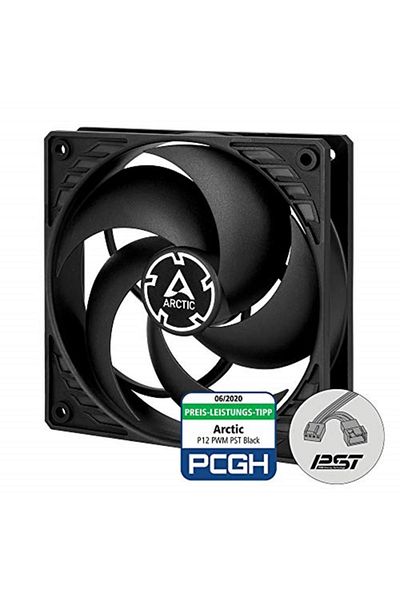 Store ARCTIC P12 PWM PST 120 ملم مروحة سوداء - متوافقة