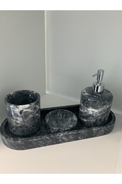 Genel Markalar Siyah Mermer Banyo Seti