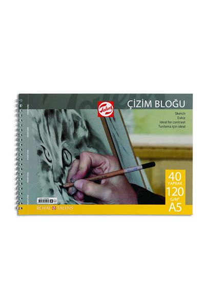 Talens Spiral Drawing Block A5 120gr 40 Sheets