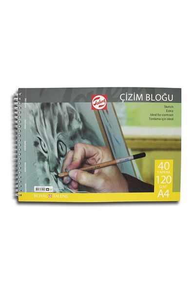 Talens Spiral Drawing Block A4 120gr 40 Sheets