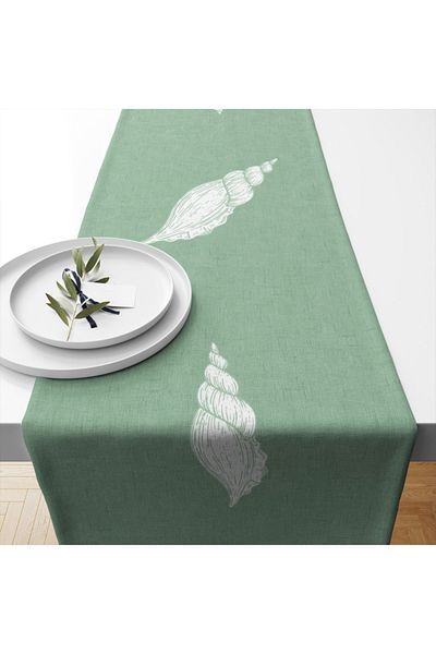 LUX VIE 40*140 Cm Cu Motiv Marin - Față de masă țesătă din in gros
